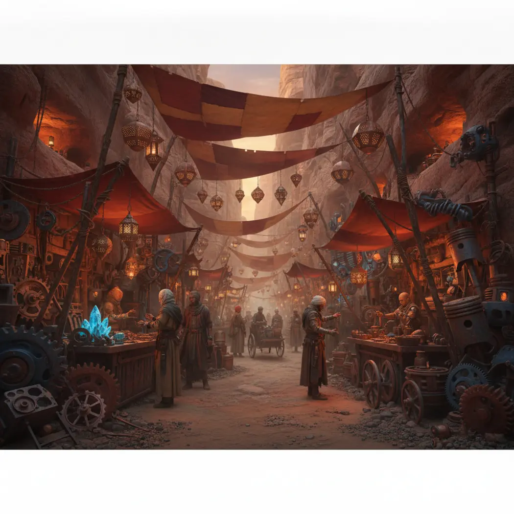 The vibrant scavenger bazaar